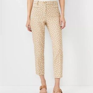 Ann Taylor Tan Polka Dot Pants